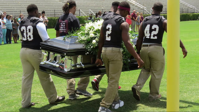 Rangers mourn with their teammate's family