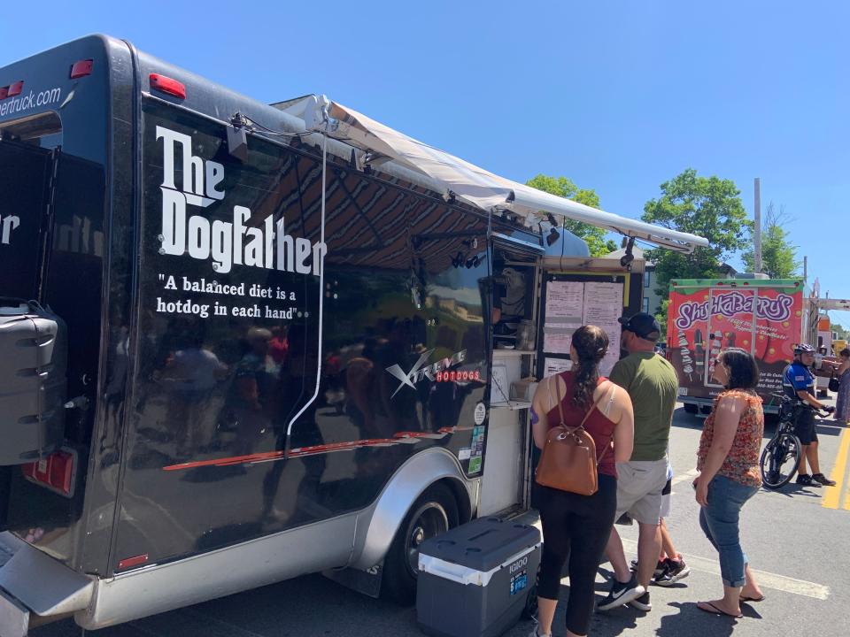 Worcester's The Dogfather food truck was a popular destination for hungry visitors at the fifth annual Food Truck Festival in Gardner in 2022. More than 20 food trucks took part in the event, which saw the streets around City Hall closed off to traffic.