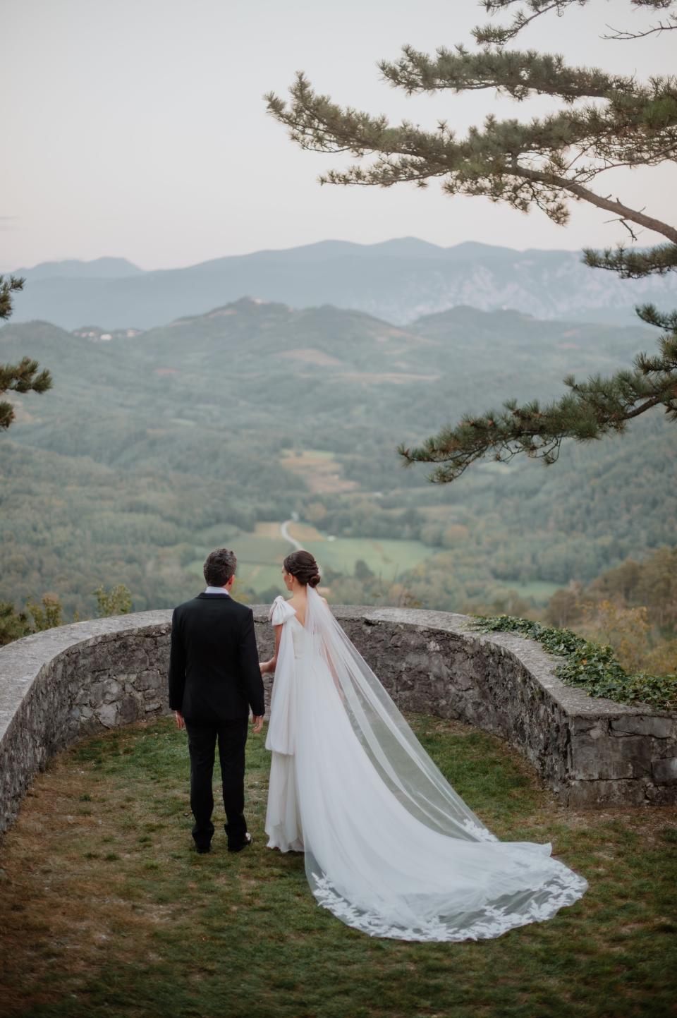 The castle overlooks the Vipava Valley, which borders Italy.