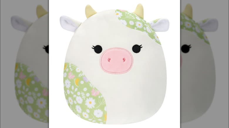 floral cow squishmallow