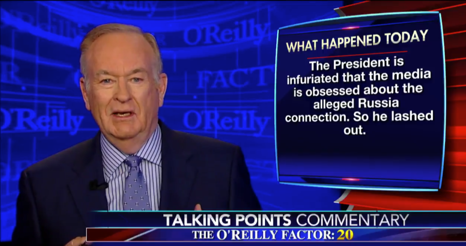 Bill o'reilly talking points