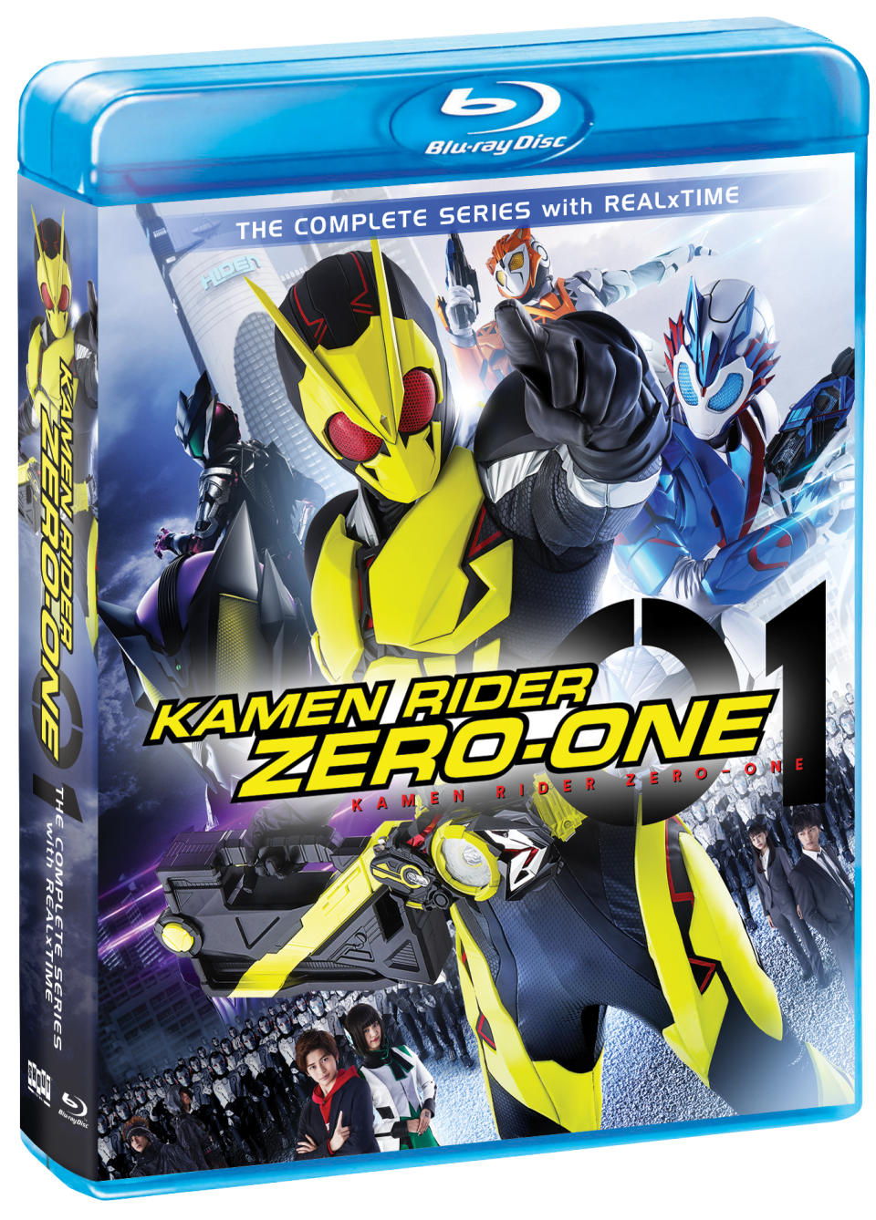 The Blu-ray box for Kamen Rider Zero-One, the first Kamen Rider series to come to Blu-ray in North America.