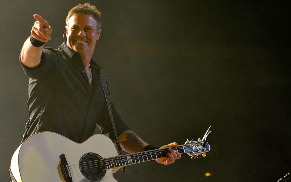 <p>Troy Gentry was half of country duo Montgomery Gentry with Eddie Montgomery. He died in a helicopter crash Sept. 8. He was 50.<br> (Photo: Getty Images) </p>