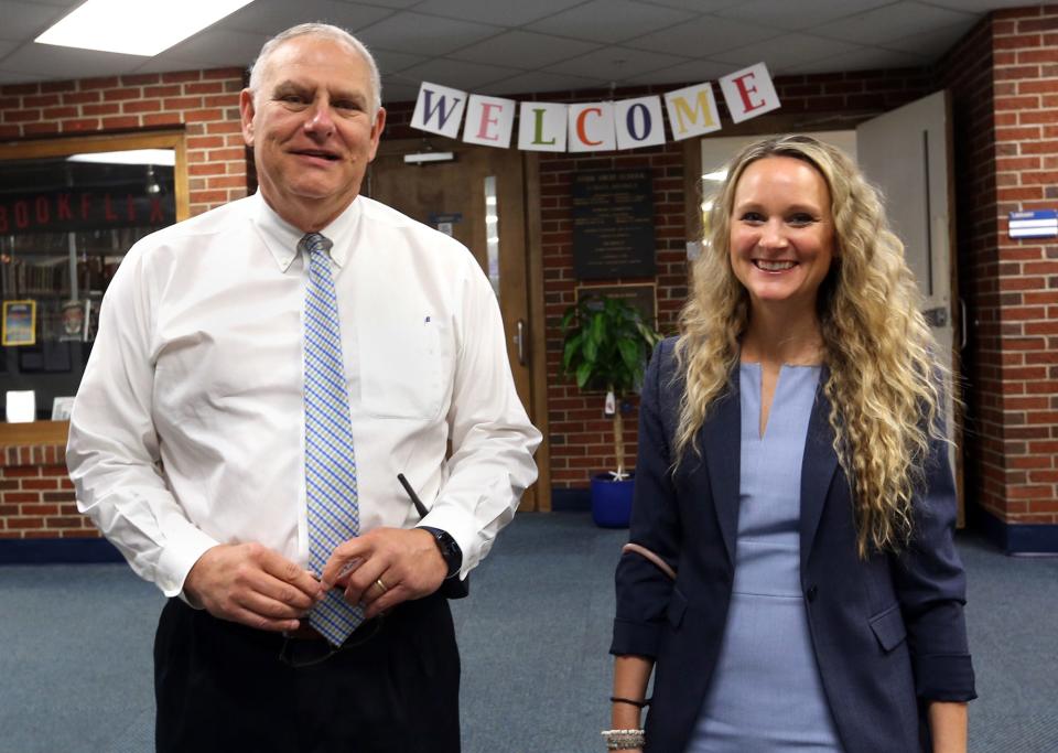 York High School co-principals Amanda Suttie and Mike Bennett who were promoted to their new roles for the new school year. 