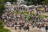 Rally to demand the government to resign, to dissolve the parliament and to hold new elections under a revised constitution, at Thammasat University's Rangsit campus