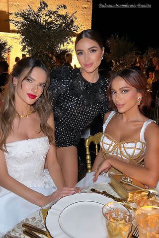 <p>Olivia Culpo/Instagram</p> Olivia Culpo poses with Alessandra Ambrosio and music star Anitta.