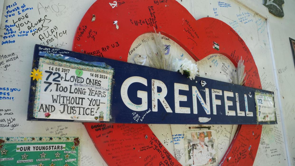 The Grenfell Wall of Remembrance in West London