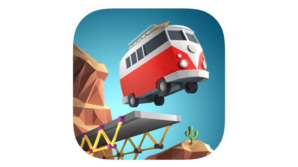 «Poly Bridge» ist ein Brückenbau-Simulator. Foto: App Store von Apple