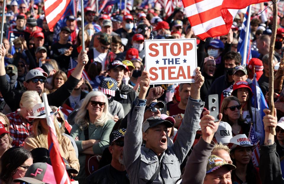 Protesta de los seguidores de Trump en Washignton el 14 de noviembre.