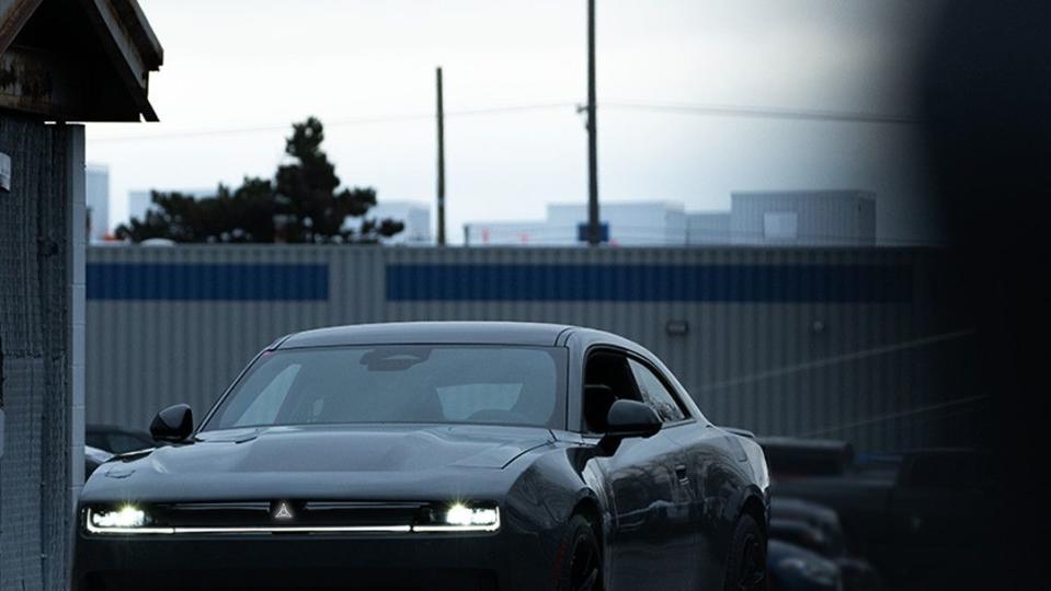 2025 dodge charger preproduction model far away shot