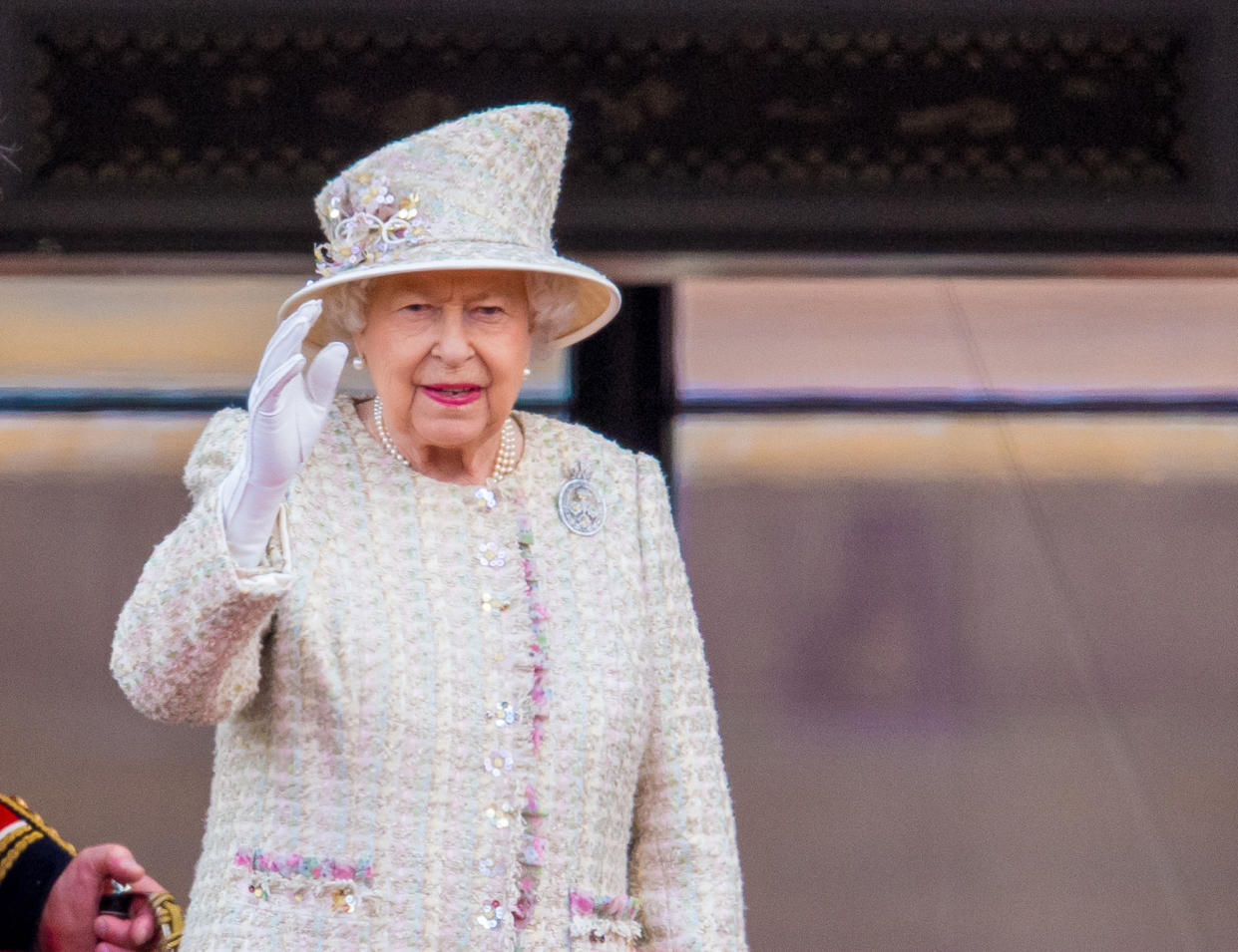 Queen Elizabeth II during Trooping the Colour ceremony, marking the monarch's official birthday, in London. (Photo by DPPA/Sipa USA)