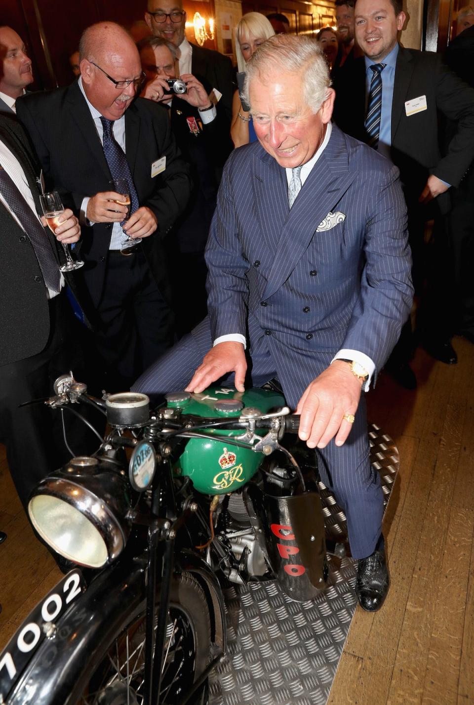 prince charles motorbike