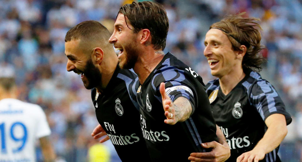 Karim Benzema, Sergio Ramos and Luka Modric