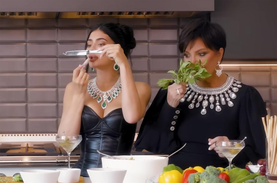 Kylie &amp; Kris Jenner Cook Dinner Together | Vogue