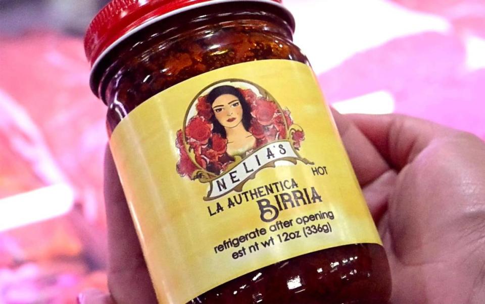 Entrepreneur Gladys Martinez has created Nelia’s Birria, authentic birria sauce in a jar, being offered for sale at just a few locations in the area including Valley Foods Grocery. Photographed Tuesday, Sept. 19, 2023 in Fresno.
