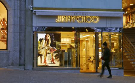 A store of shoe designer Jimmy Choo is seen in the mountain resort of St. Moritz, Switzerland March 15, 2016. REUTERS/Arnd Wiegmann