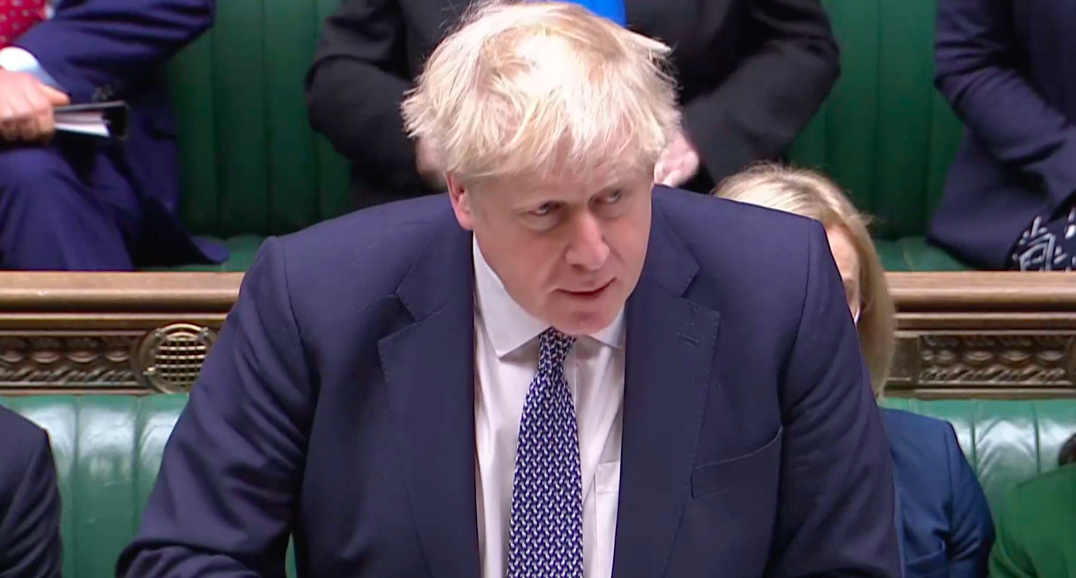 Boris Johnson apologised for attending a Downing Street party during lockdown. (Parliament.tv)