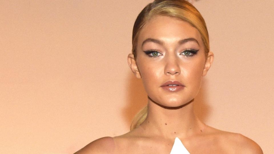 Gigi Hadid on the Sports Illustrated Red Carpet.