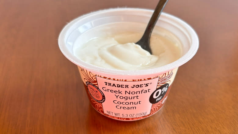 Trader Joe's coconut Greek yogurt