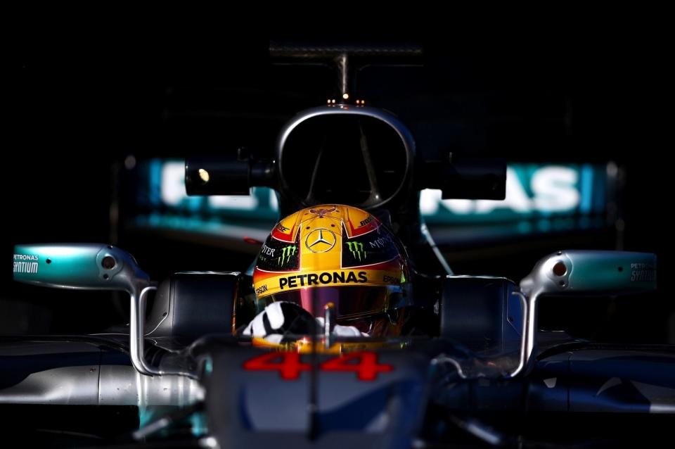 MONTMELO, SPAIN - MARCH 01: Lewis Hamilton of Great Britain driving the (44) Mercedes AMG Petronas F1 Team Mercedes F1 WO8 on track during day three of Formula One winter testing at Circuit de Catalunya on March 1, 2017 in Montmelo, Spain. (Photo by Dan Istitene/Getty Images) - Credit: Dan Istitene/Getty 