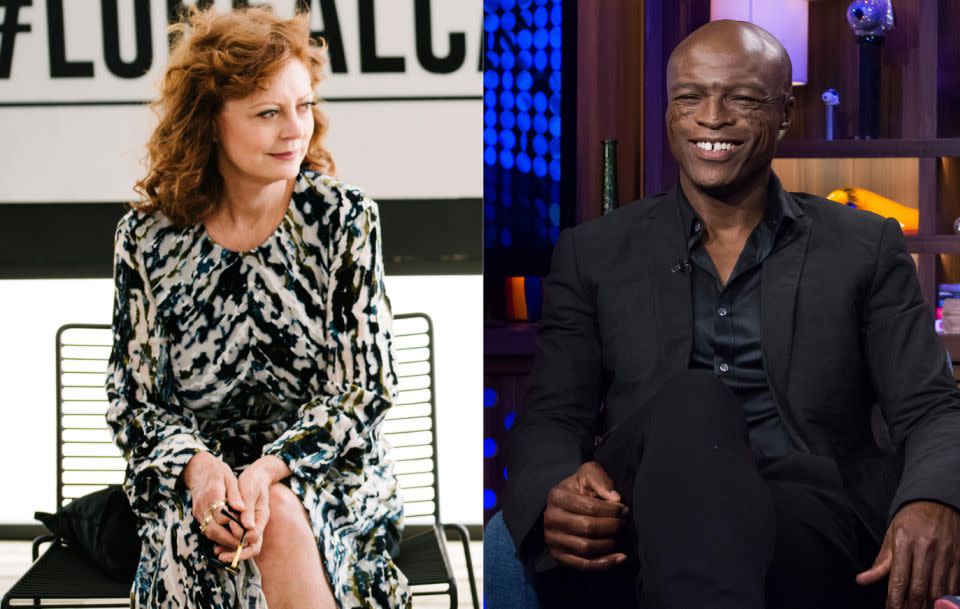 Susan Sarandon and Seal were spotted at dinner in Los Angeles looking 