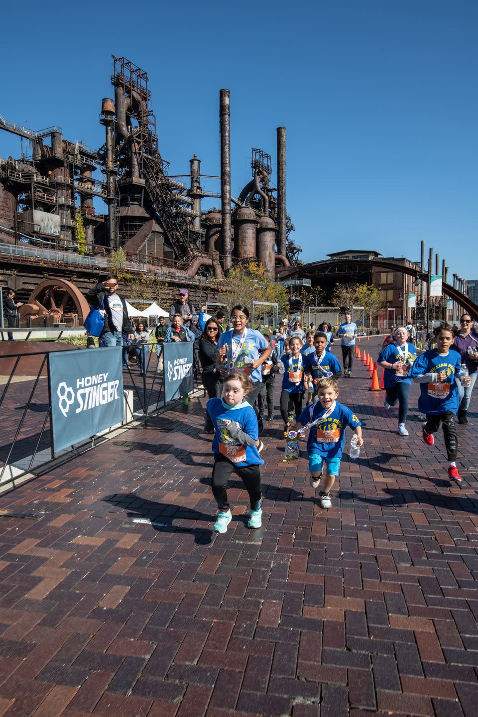 Kids run at the Runner's World Half Marathon Festival in 2019