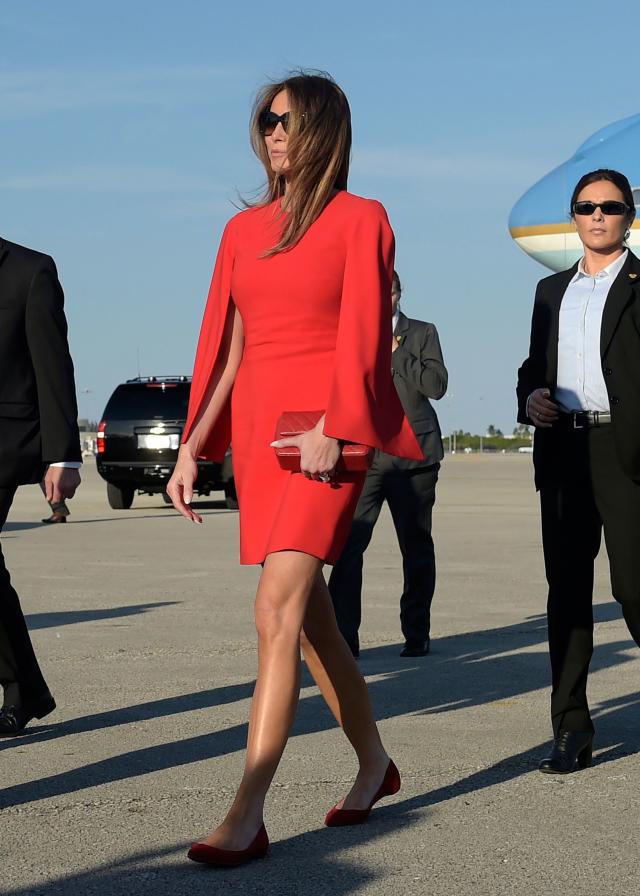 Melania Trump Wears Chanel, Brigitte Macron Dons Louis Vuitton – WWD