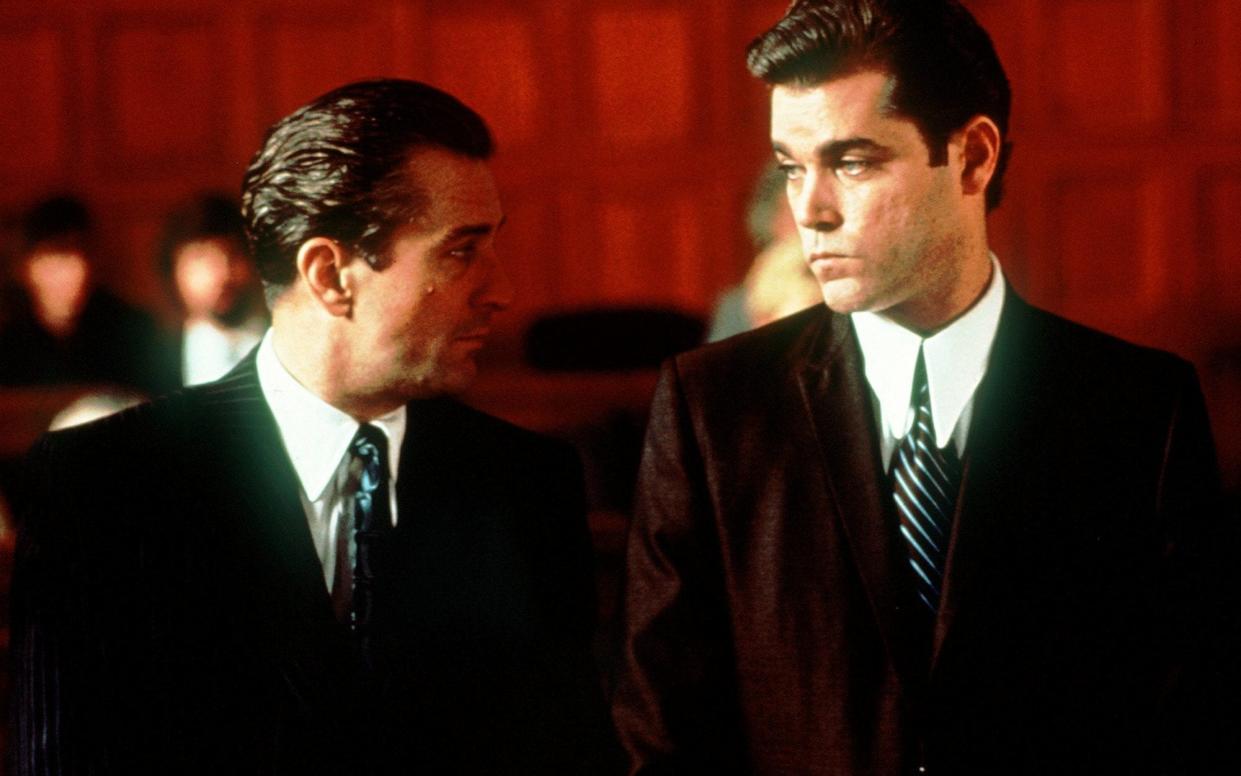 Liotta (r) played Henry Hill, opposite De Niro's Burke-inspired Conway, in the film - AP