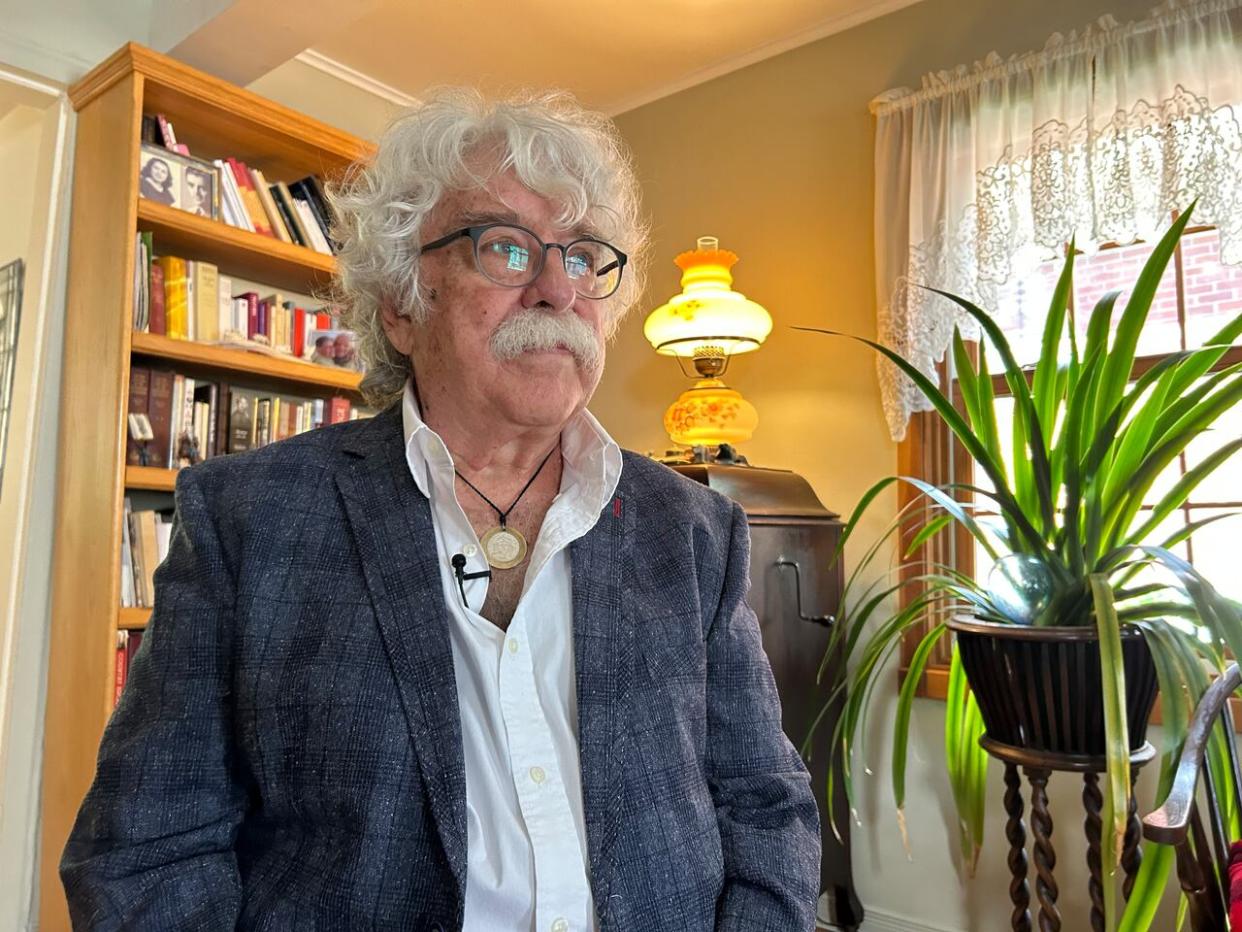 Robert Thivierge has been practising medicine for 45 years. He was one of the first in Montreal to prescribe methadone to addicts trying to wean themselves off painkillers or heroin.   (Rowan Kennedy/CBC - image credit)