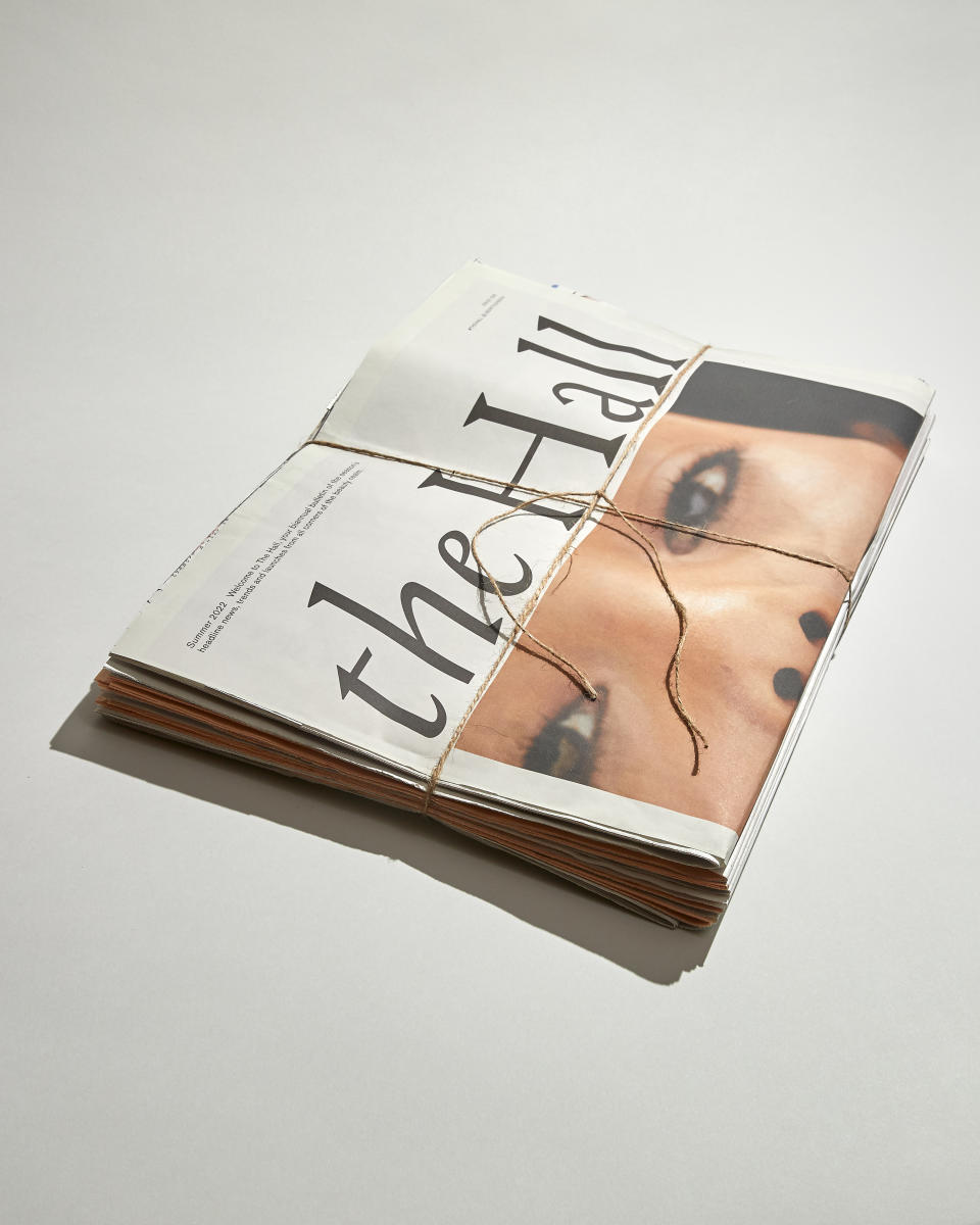 Read all about it: The Hall is Liberty’s new biannual beauty newspaper. It’s a printed publication, with digital elements such as QR codes. - Credit: Courtesy image