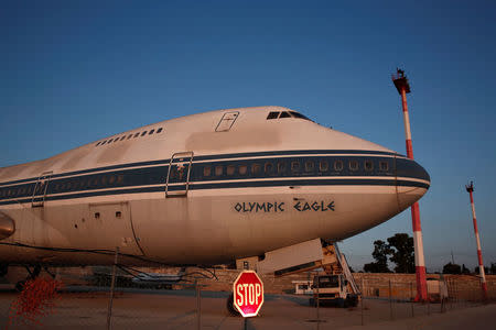 An Olympic Airways airplane stands on the premises of the former Athens International airport, at Hellenikon suburb, southwest of Athens, Greece June 16, 2014. REUTERS/Yorgos Karahalis/File Photo