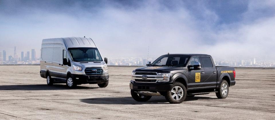 ford e transit and f 150 lightning