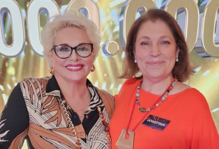 Josefina Lettieri, junto a Carmen Barbieri durante su paso por Los 8 escalones, donde ganó $21.000.000