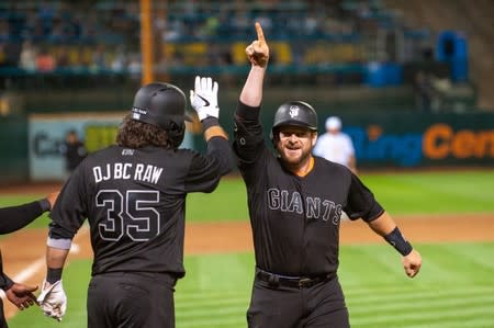 MLB: San Francisco Giants at Oakland Athletics