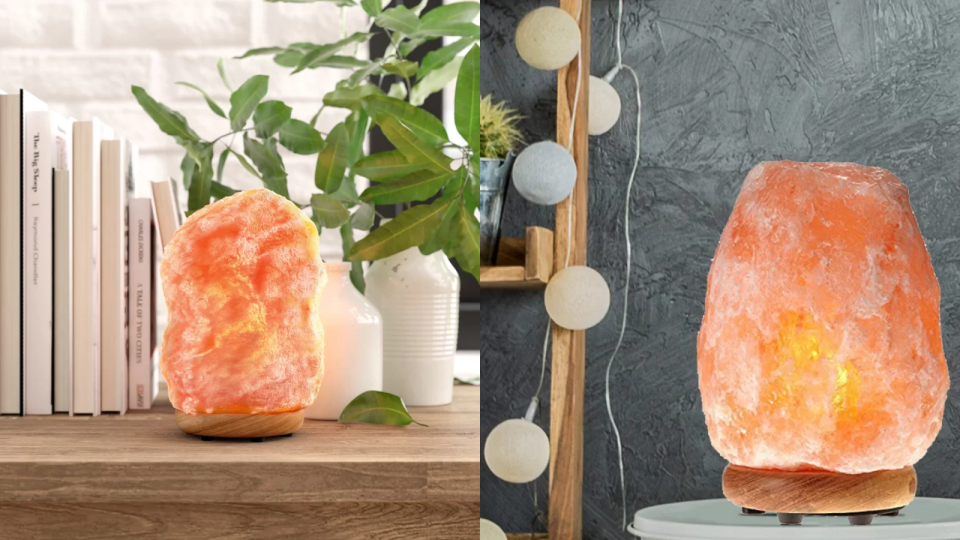 Salt lamps may provide a relaxing environment.