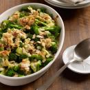 <p>This classic is updated with deep-flavored cheddar and a crunchy topping of crumbled crackers and toasted almonds.</p><p><a href="https://www.foodandwine.com/recipes/broccoli-and-cheddar-casserole-with-leeks" rel="nofollow noopener" target="_blank" data-ylk="slk:GO TO RECIPE;elm:context_link;itc:0;sec:content-canvas" class="link ">GO TO RECIPE</a></p>