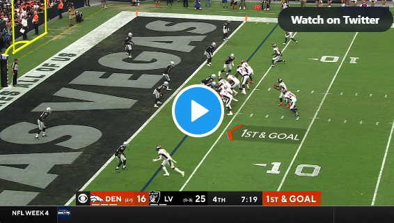 WATCH: Broncos QB Russell Wilson rushes for TD vs. Raiders