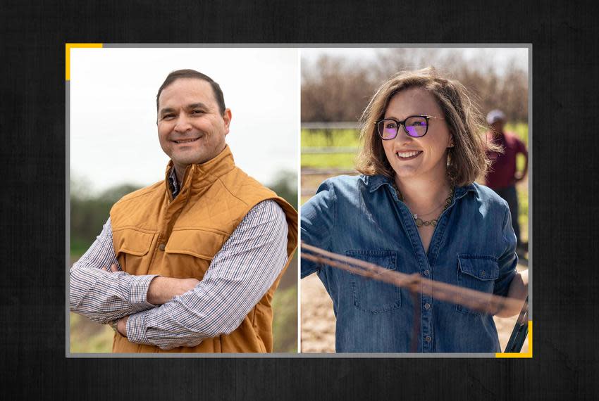 Republican Adam Hinojosa, left, ran against Democrat Morgan LaMantia in the race for Senate District 27 in South Texas. Hinojosa has asked for a recount. x