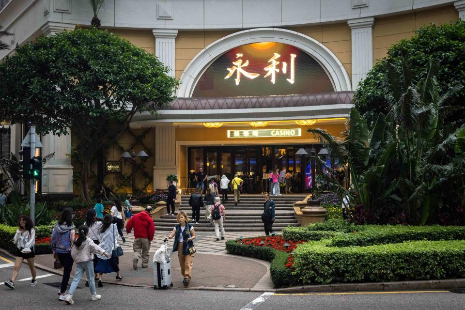 <p>Eduardo Leal / Bloomberg via Getty Images</p> The Wynn Macau casino resort, operated by Wynn Resorts Ltd., in Macau, China, on May 2, 2024.