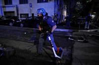 Protest amid coronavirus disease (COVID-19) outbreak in Rome