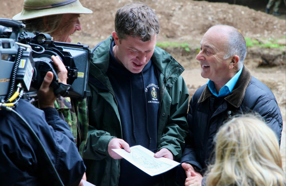 Tony Robinson working with the Time Team credit:Bang Showbiz