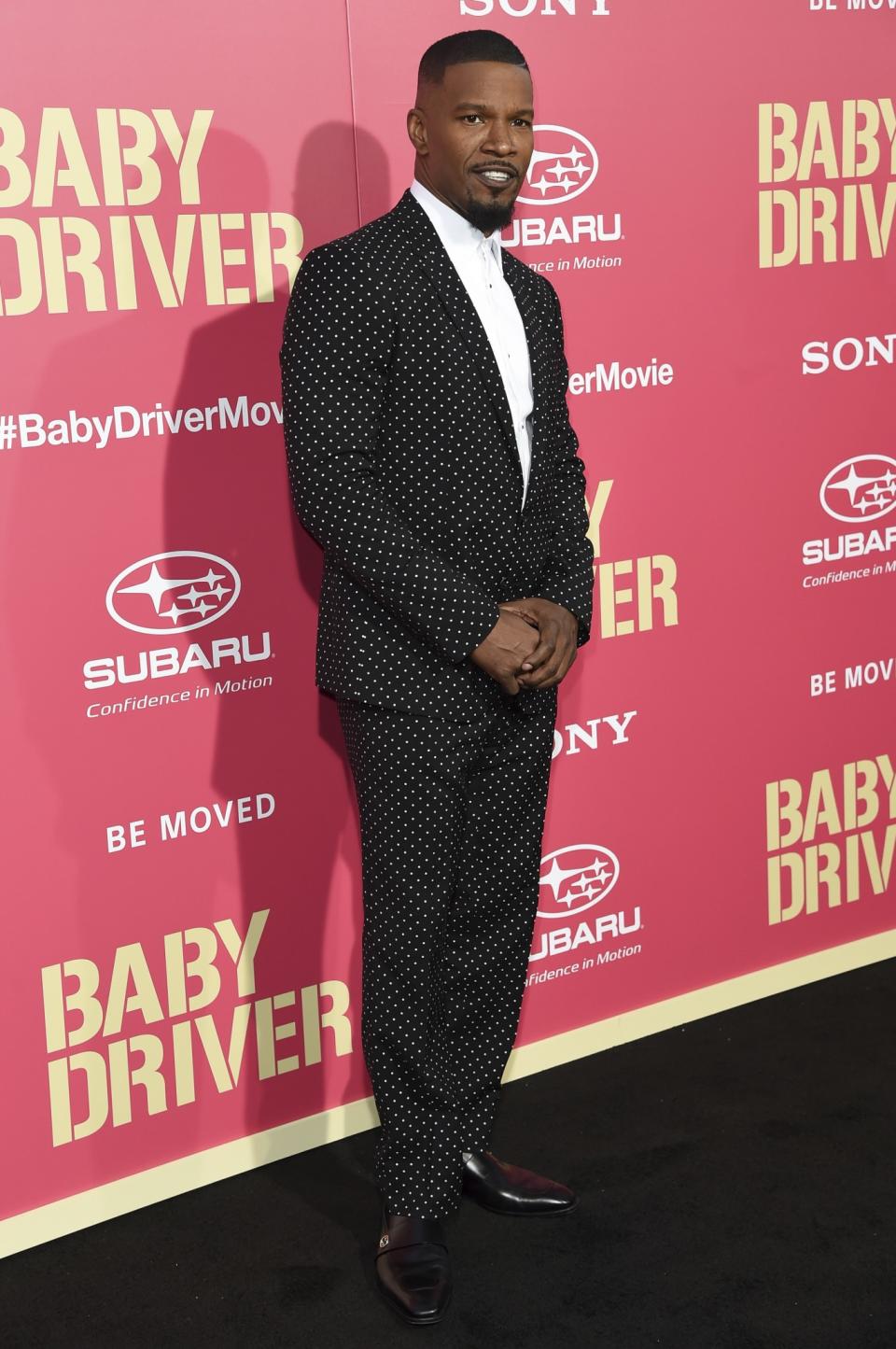 HIT: Jamie Foxx at the Baby Driver premiere