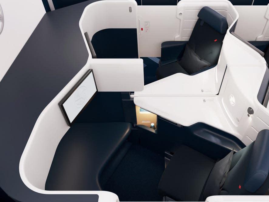 Air France new business class cabin.