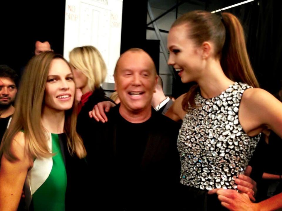 Hilary Swank, Michael Kors, Karlie Kloss