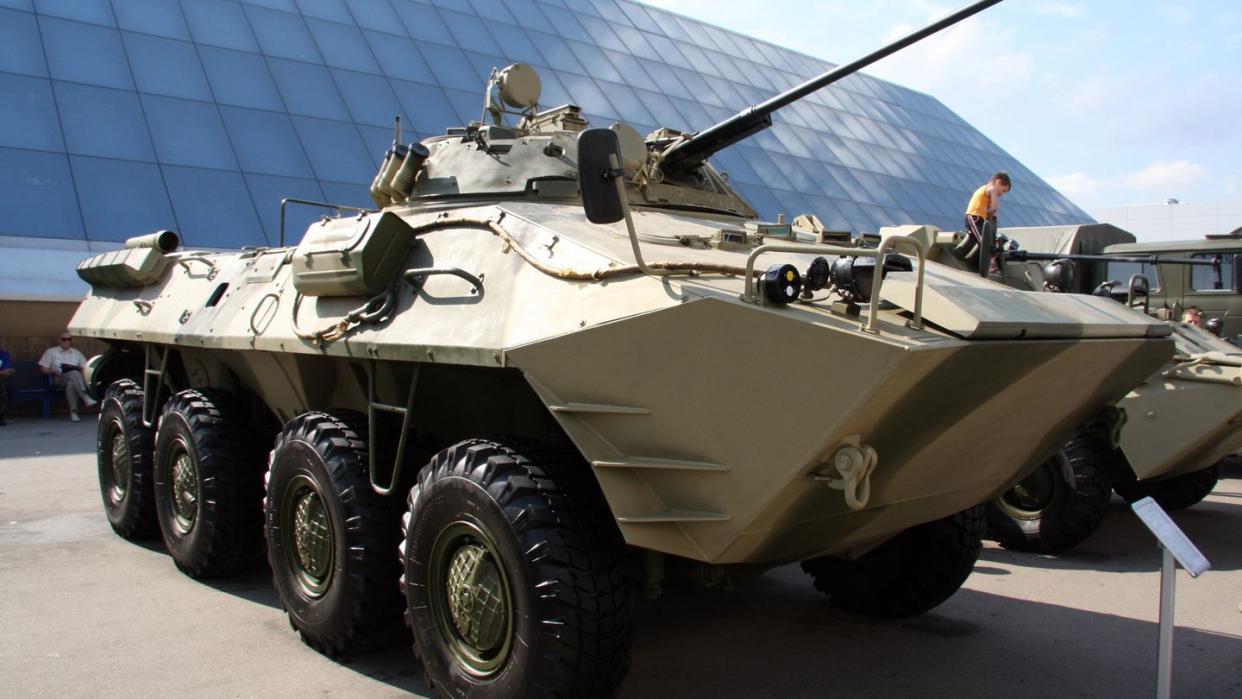 btr 90 apc infantry fighting vehicle at 2008 arms exhibition