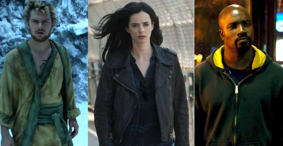 The rest of The Defenders: Iron Fist, Jessica Jones and Luke Cage