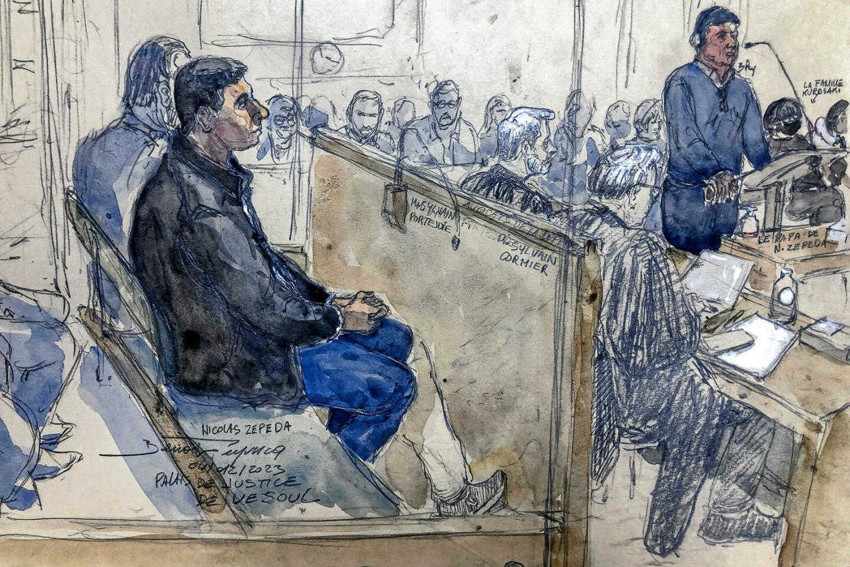 Le procès en appel de Nicolas Zepeda s'est ouvert le 4 décembre à Vesoul.    - Credit:BENOIT PEYRUCQ / AFP