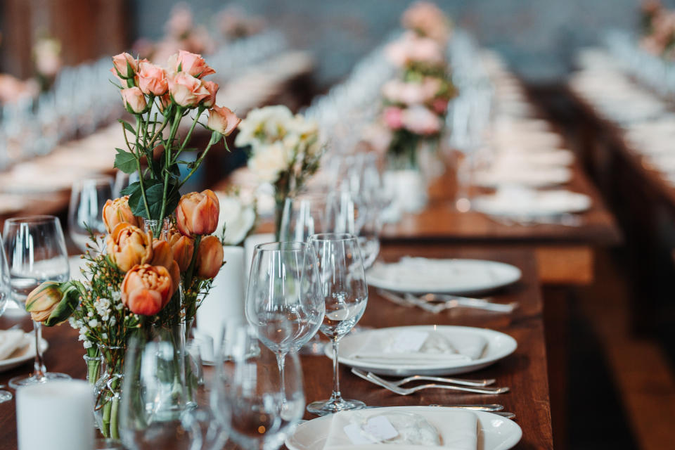 Wedding guests will be required to remain seated, and not mingle or sing. Source: Getty