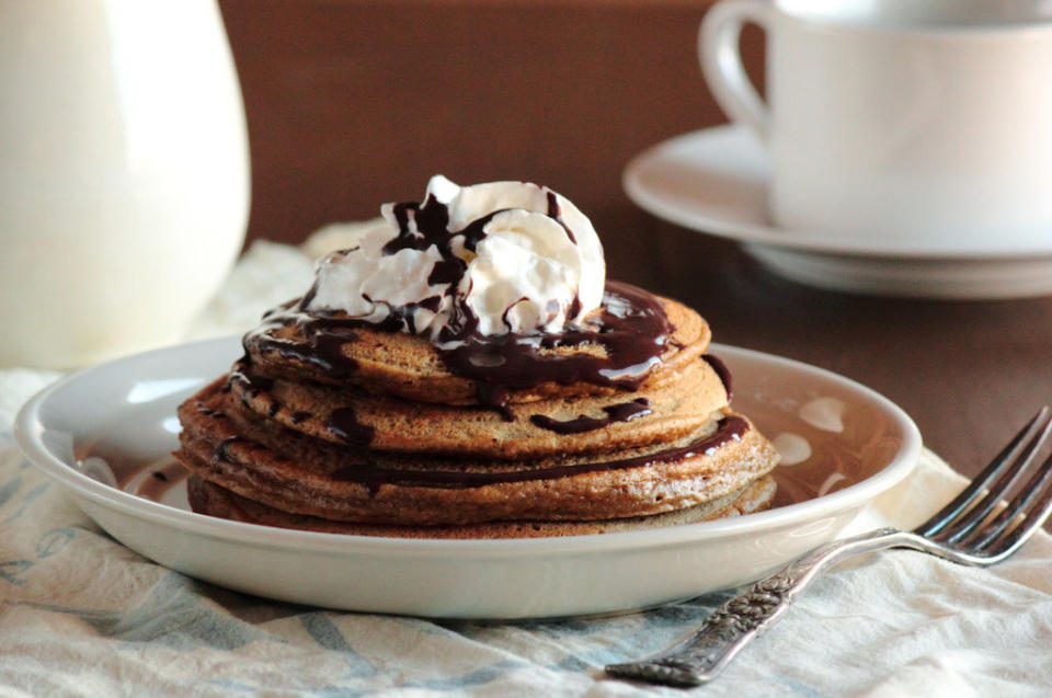 <strong>Get the <a href="http://www.pastryaffair.com/blog/2012/2/12/cappuccino-pancakes-with-mocha-syrup.html" target="_blank">Cappuccino Pancakes With Mocha Syrup recipe</a> from Pastry Affair</strong>