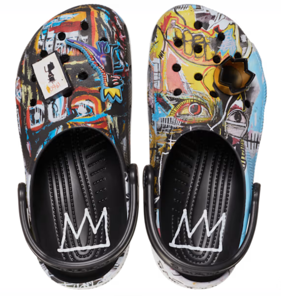 Classic Jean-Michel Basquiat clog.